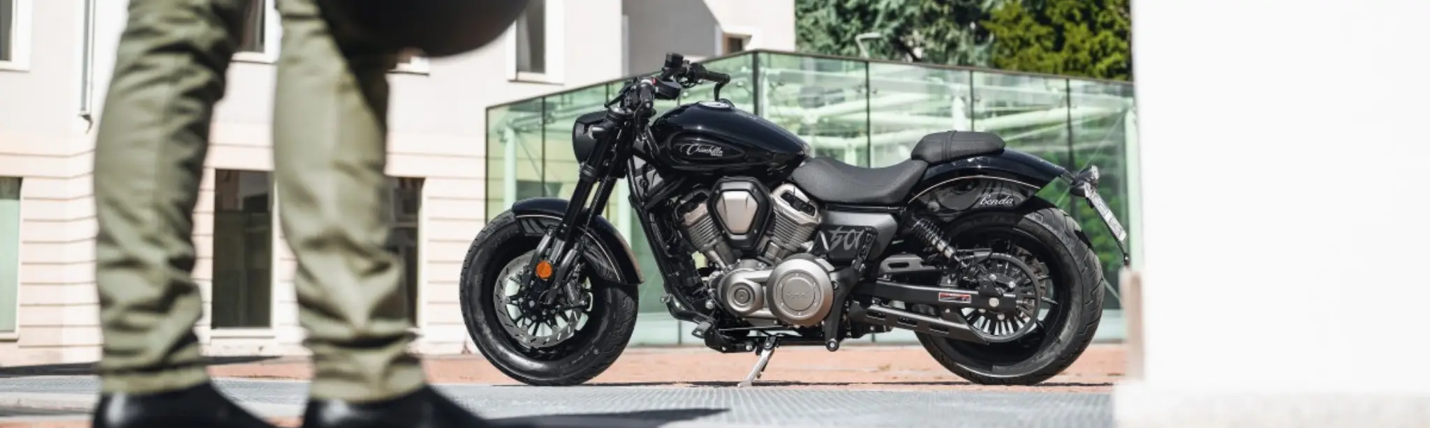 wide motorcycle image