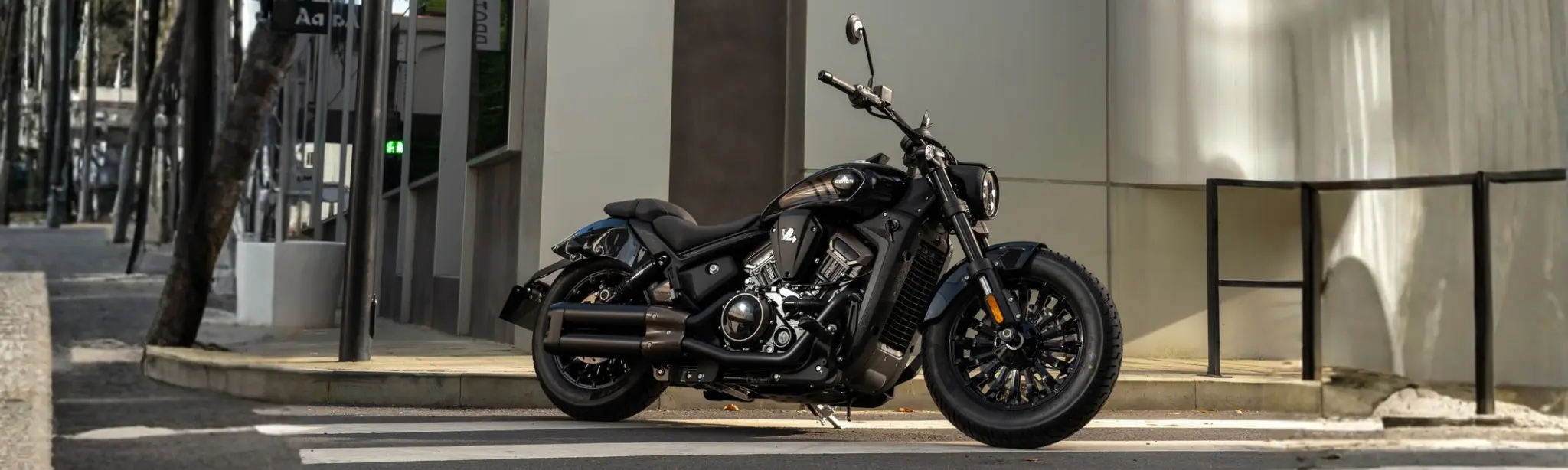 wide motorcycle image